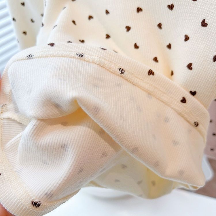 Primavera y otoño nuevo estilo coreano de las niñas de manga larga Camiseta media cuello alto manga de hojalata de bebé niñas de todo partido de fondo camisa superior camiseta