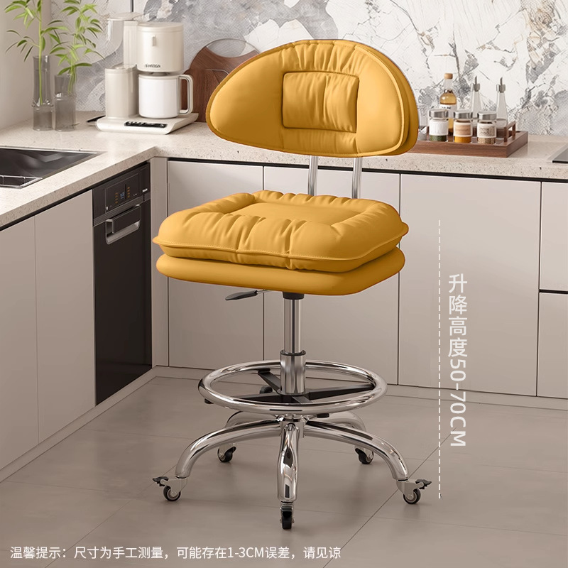 Taburete de cocina silla de bar casera silla de bar giratoria caja registradora taburete elevable respaldo silla de belleza silla de peluquería
