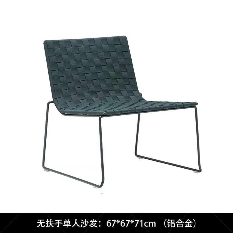 Silla de caña al aire libre de tres piezas combinada jardín al aire libre Villa Hotel Ventas Diseñador de jardines