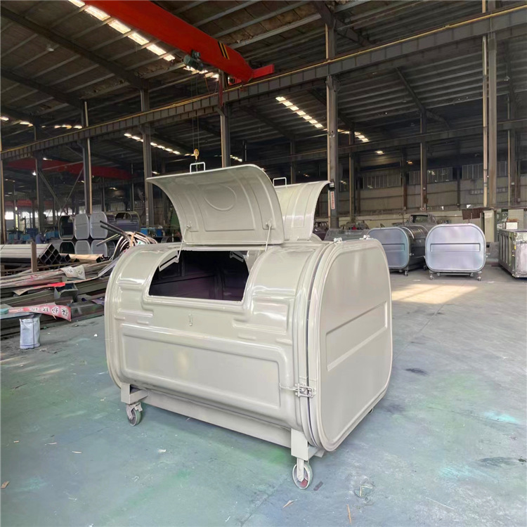 厂家供应3立方不锈钢垃圾箱小型垃圾箱 户外钩臂式垃圾箱价格