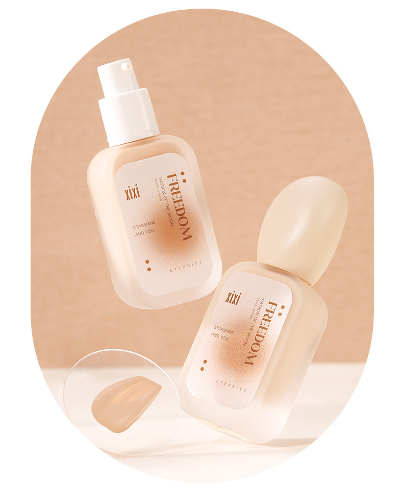 xixi Flawless and Long-lasting Foundation is hydrating, concealing, and providing long-lasting water resistance. It is not prone to smudging or powder sticking, and is suitable for dry, oily, and creamy skin undefined