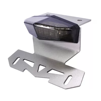 Off-road motorcycle modification accessories Nömrə qabı - taillight-bracket-white-nickel