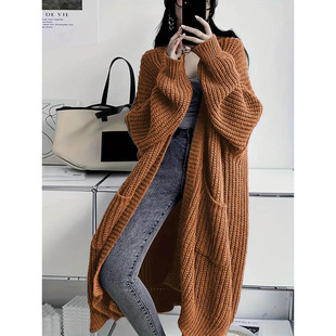 N 97442 Oversized knee-length cardigan �����^ϥ�_��