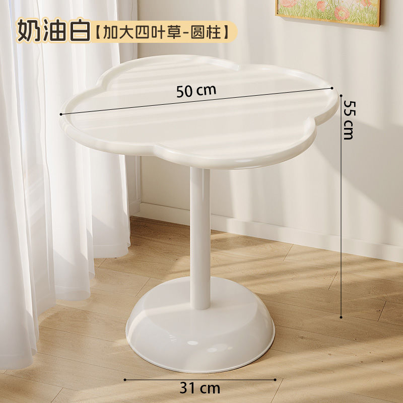 [행운의 네잎 클로버] 단층 직선기둥 스타일 - 크림화이트