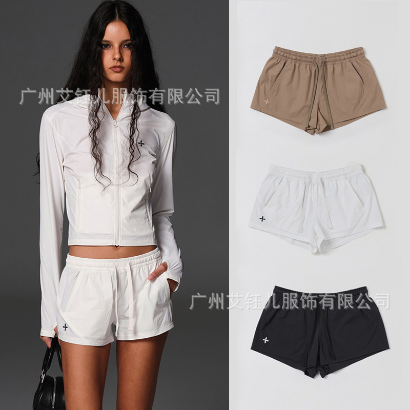 Smfk Focuses on Slim-Fit Sports Shorts Sps07B Elastic Yoga Tennis Running Casual Pants Sun Protection Hot Pants New Model