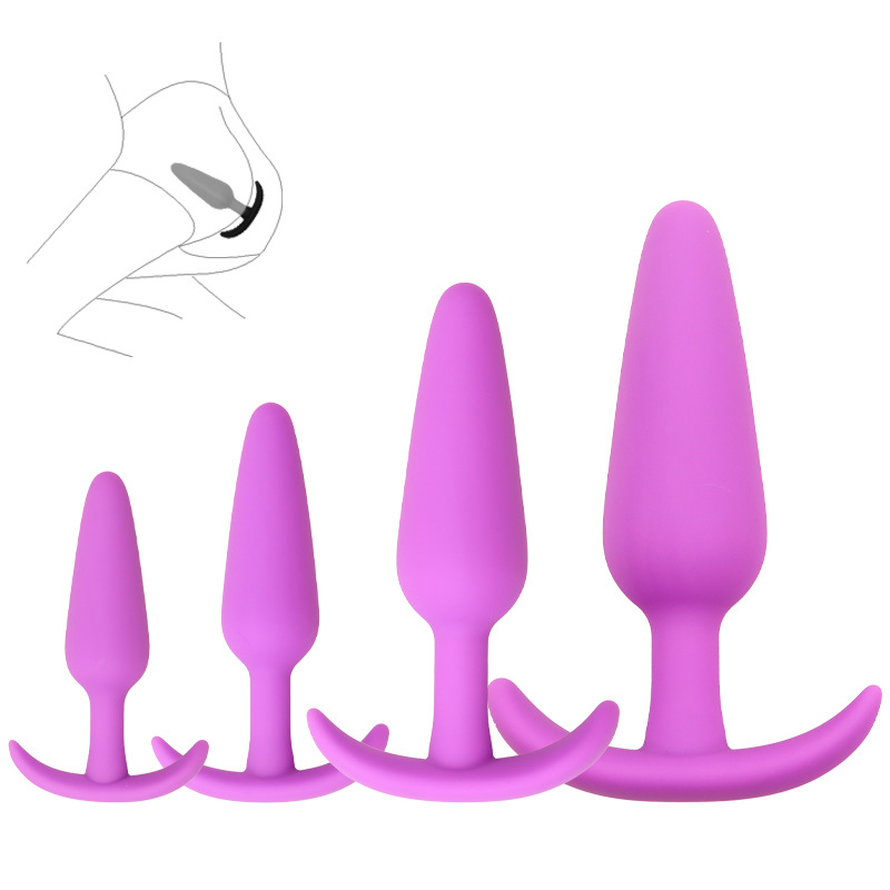 Silicone Anal Beads Set, 4-Piece Graduated Anal Plug Kit for Couples — detail image 3