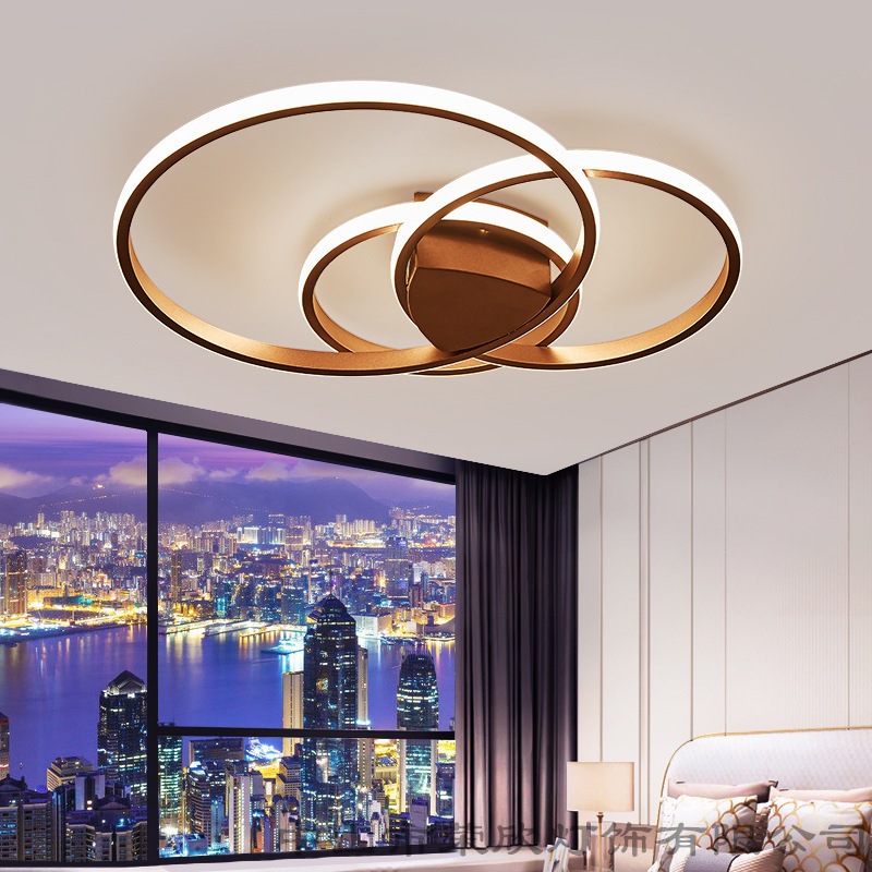 环形LED吸顶灯现代简约卧室灯房间灯餐厅阳台过道吸顶灯个性灯具