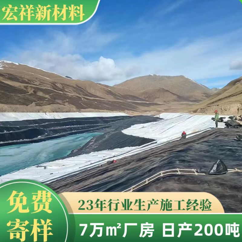 光面土工膜人工湿地净化塘水库新疆哈密瓜种植蓄水池防渗土工膜
