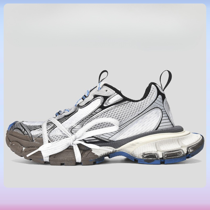 原标原盒巴黎3XL正确工艺低帮增高老爹鞋 莆田公司级男女款跑步鞋