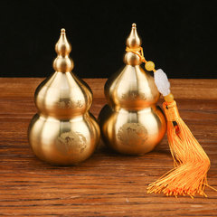 Brass fire extinguisher dragon bottle, placed in the northwest corner of the kitchen, facing the Heaven Gate Qian position, home decoration craft, ornament