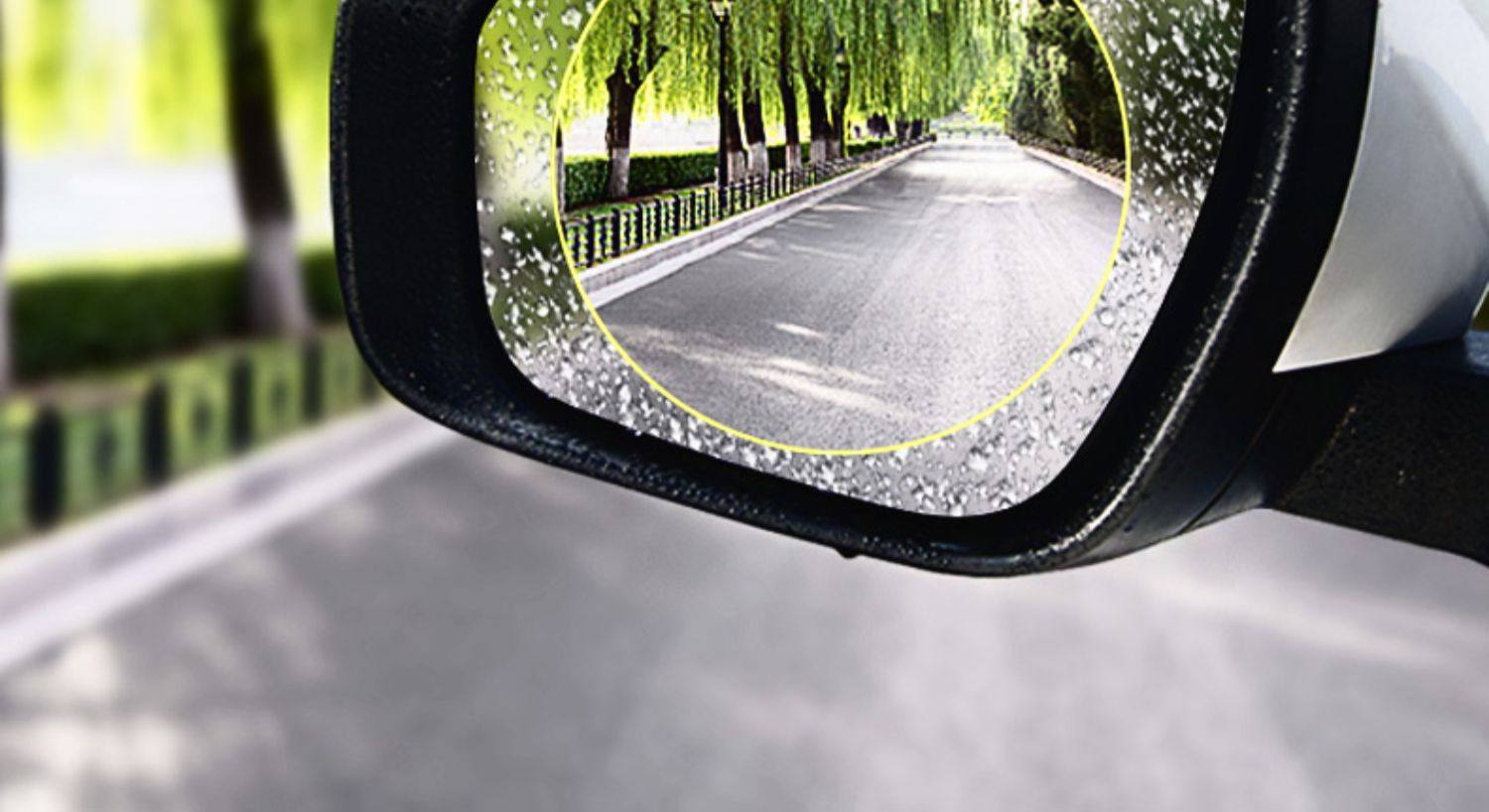 Car Mirror Rain-Proof Sticker, Rearview Mirror Rain-Proof Film, Full-Screen Rain-Proof Film for Reversing Mirror, Waterproof Magic Tool for Car Mirrors