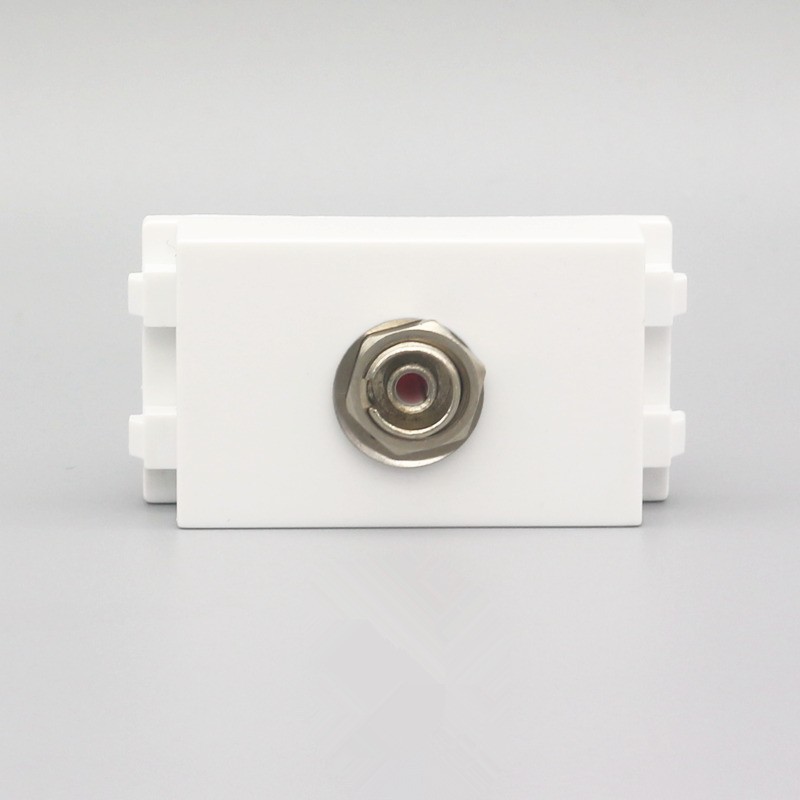 128型FC数字光纤插座模块 直插对接式数字信号光钎面板地插功能件