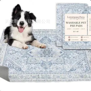 亚马逊专供波斯风宠物地毯走廊卧室地垫入户门口装饰防滑吸水脚垫