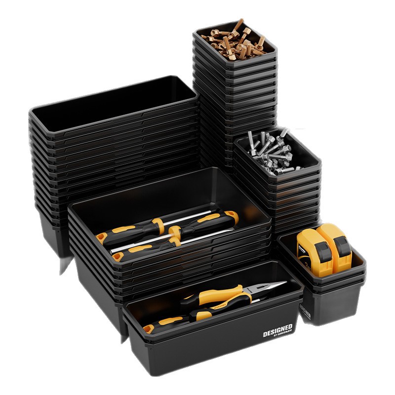 Caja de almacenamiento de piezas de Green Forest Hardware Screw Bore Classification Accesorios de almacenamiento Combinación de almacenamiento de plástico grueso