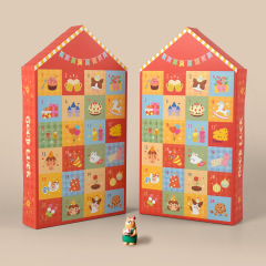 かわいいクリスマス洞楽サプライズ箱スポットクリスマスパーティープレゼント24格カレンダーブラインド箱5pcs/バッグ