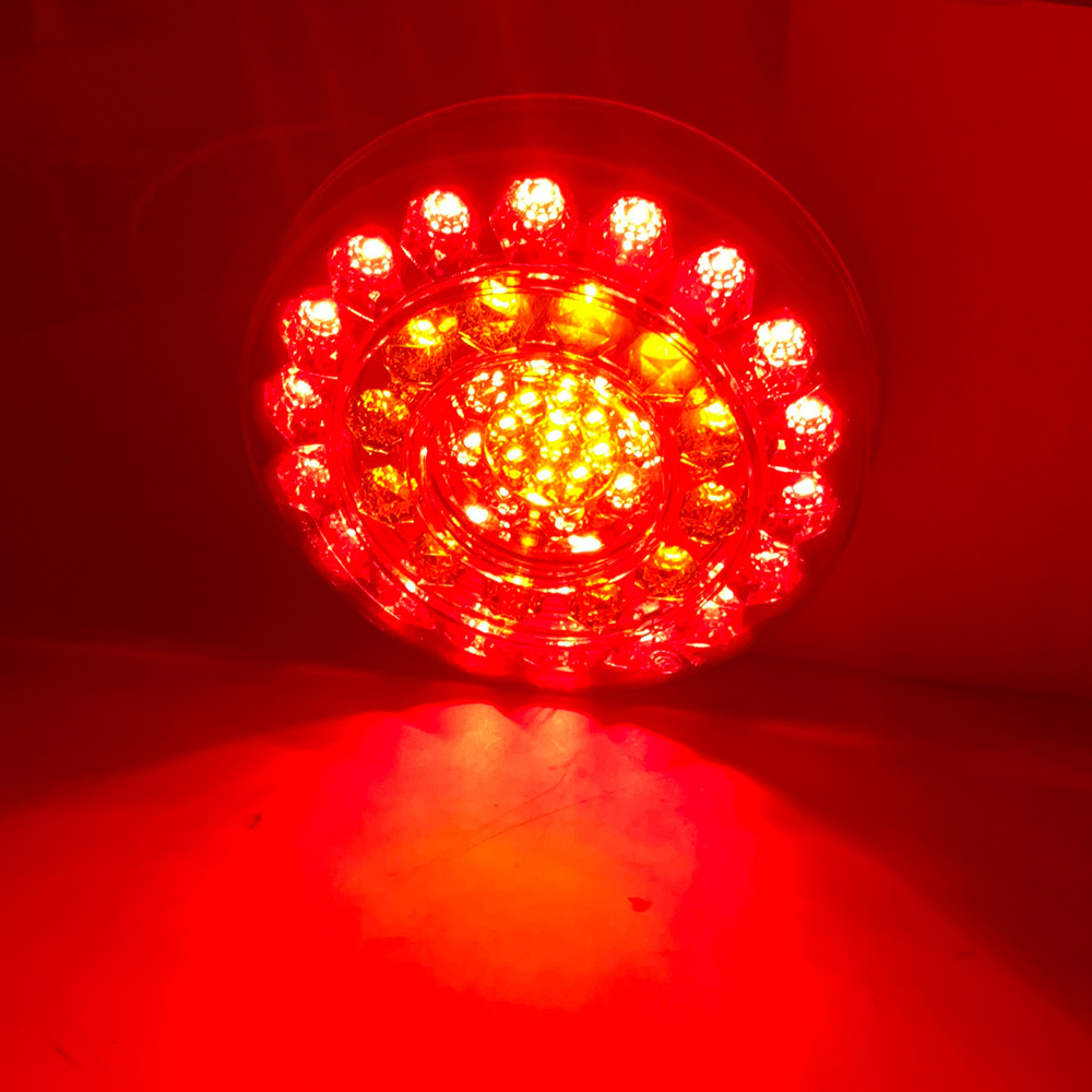 Camión redondo luz 24V camión lado luz coche LED redondo camión ligero LED luz redonda remolque luz redonda