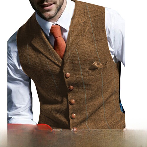 Men's Suit Vest Cross-border Men's Casual Backless Vest Factory Direct Sales Dropshipping Wedding Guest Vest Bachelor Vest Tailored Vest