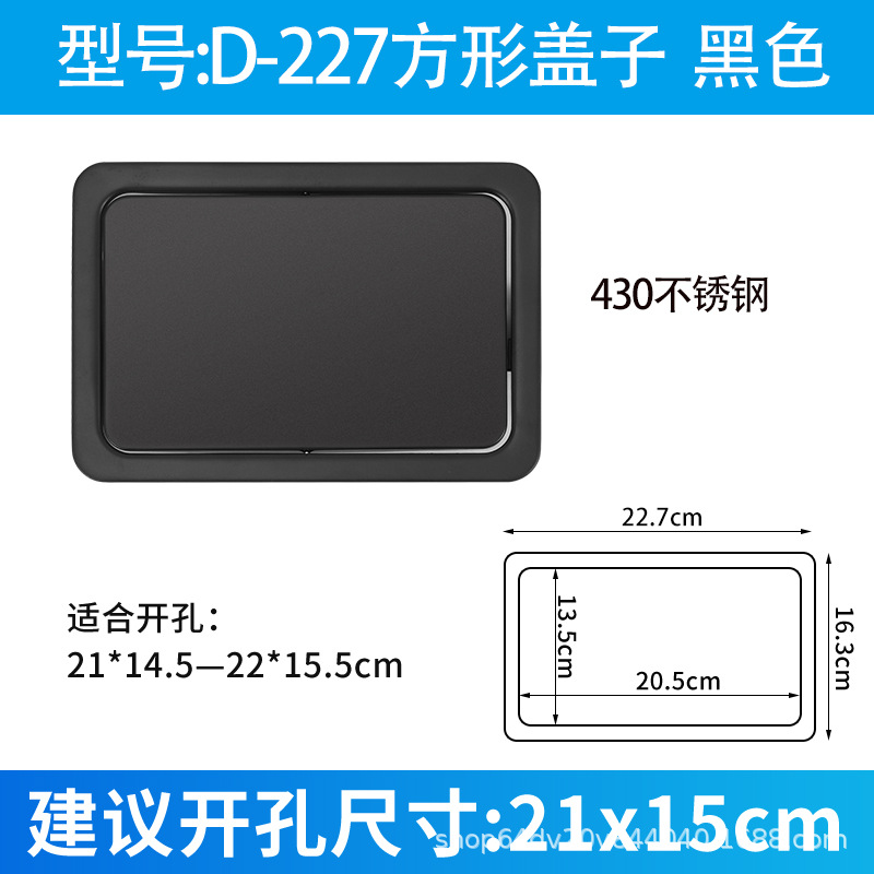 Encimera cubierta de bote de basura empotrada cubierta de escritorio de acero inoxidable 304 centro comercial hotel baño almacenamiento cuadrado redondo