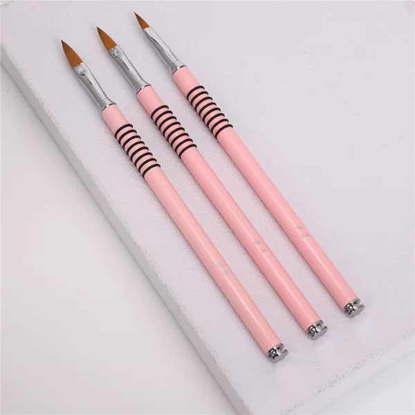 Manufacturers directly supply cross-border explosions 3D carved nail art brush 2#4#6# multi-color matching support for Greek TEMU generation