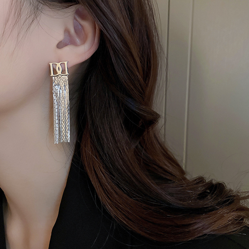 Fashion Tassel Copper Plating Drop Earrings 1 Pair