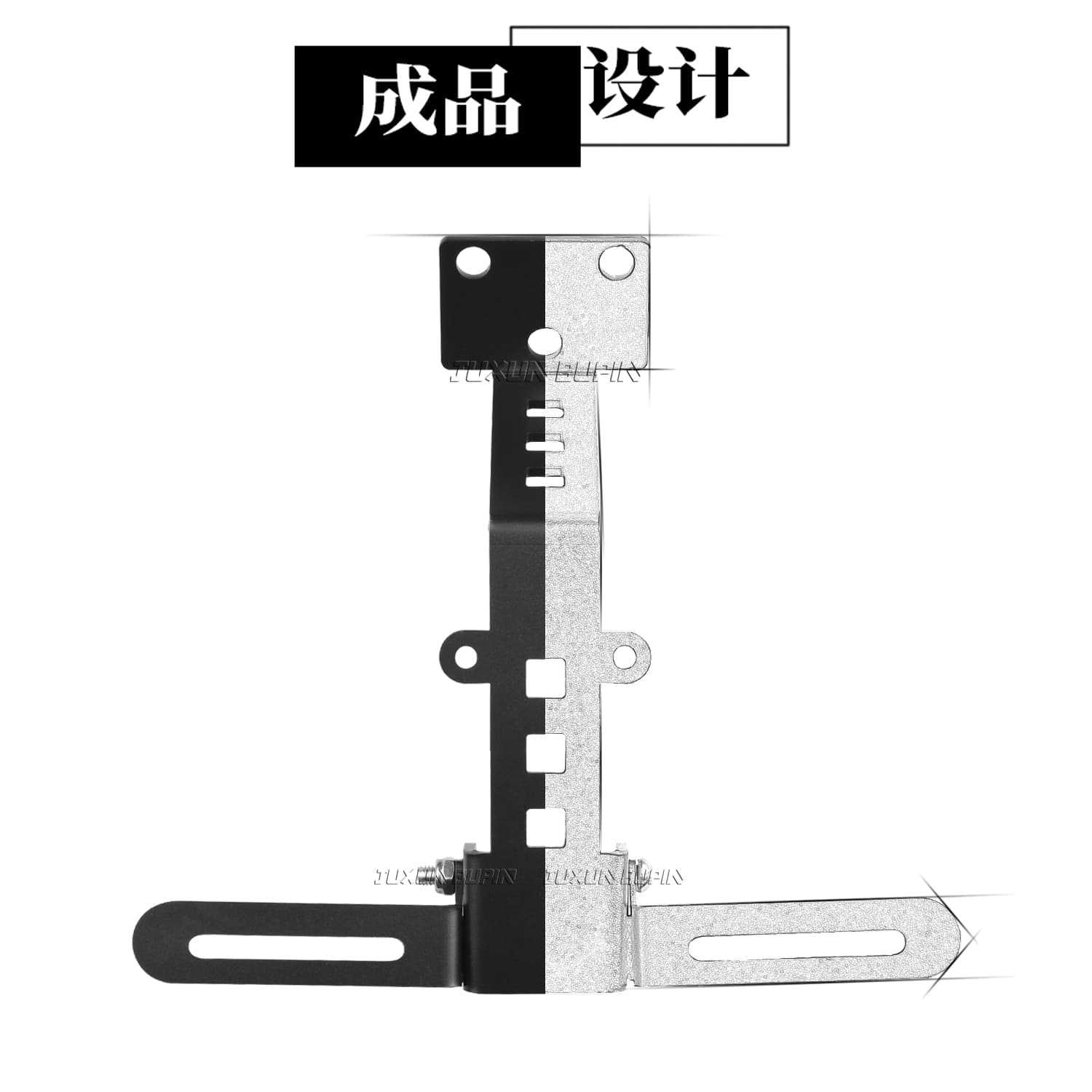 Suitable for the Niu FX/FXT second generation, non-destructive direct installation of the license plate bracket, adjustable and can be fitted with a projection rear license plate holder