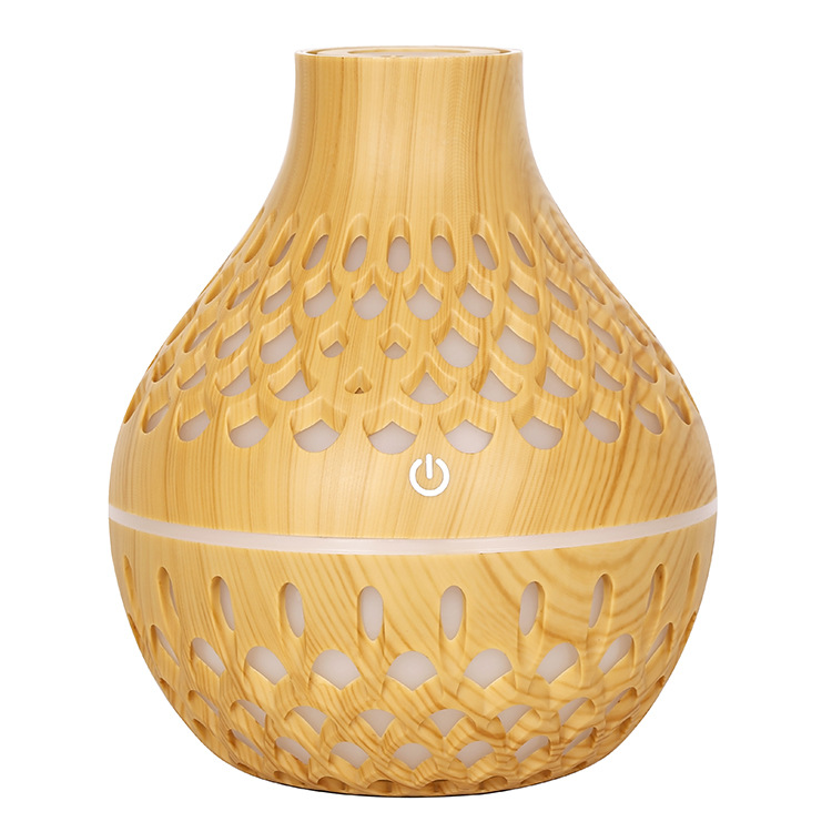 Creativa niebla USB gota de agua humidificador grano madera máquina aromaterapia fuente la fábrica LOGOTIPO personalizado regalo