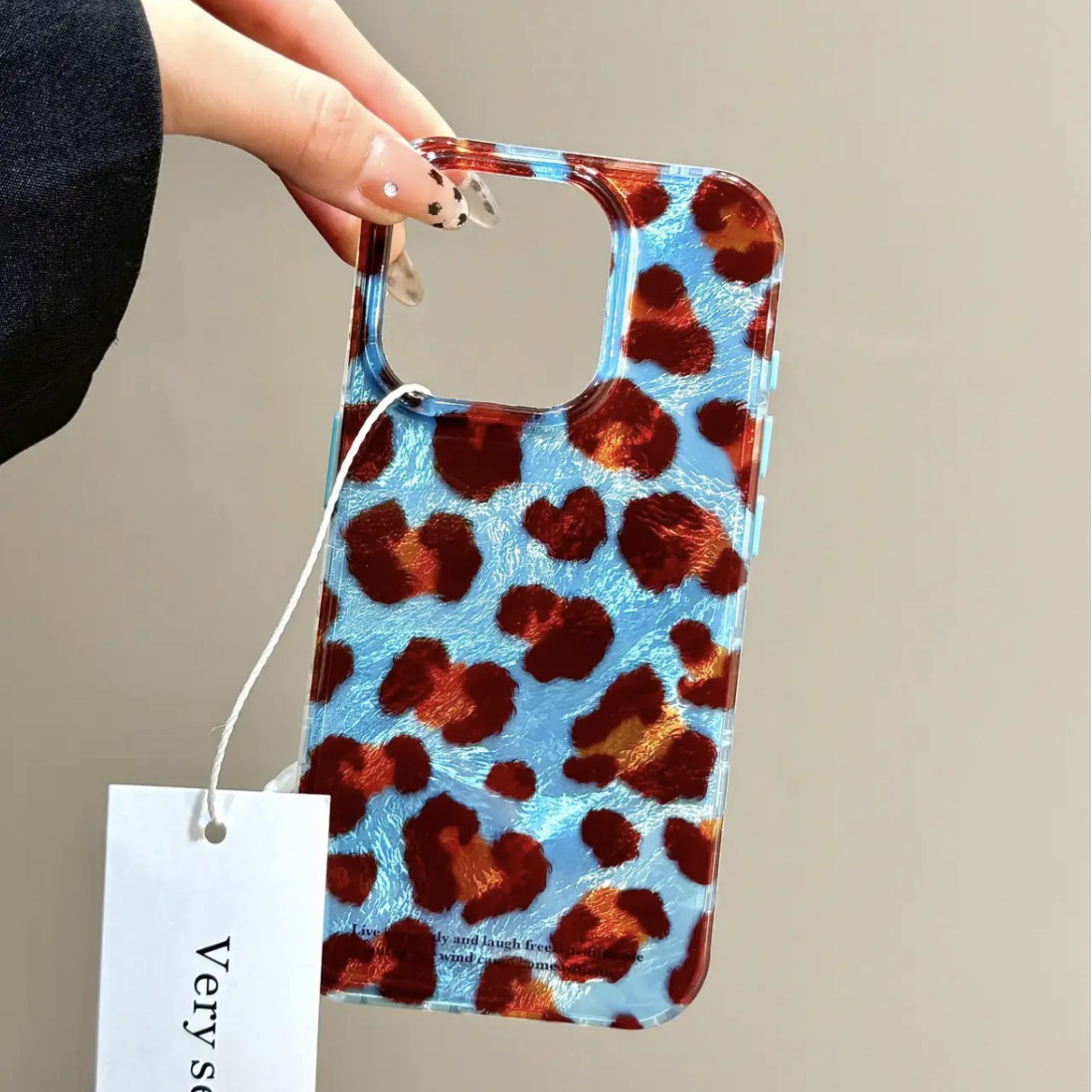 Patrón de papel de aluminio con estampado de leopardo iphone16promax de doble capa Apple 15pro funda para teléfono móvil ip14/13 suave