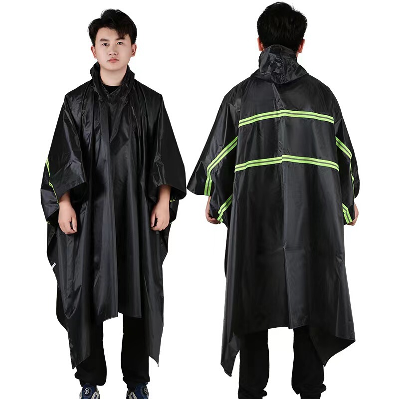 Foreign Trade Cross-Border Three-In-One Poncho Raincoat for Adults, Portable Multifunctional Hooded Rain Poncho for Outdoor Hiking, Wholesale