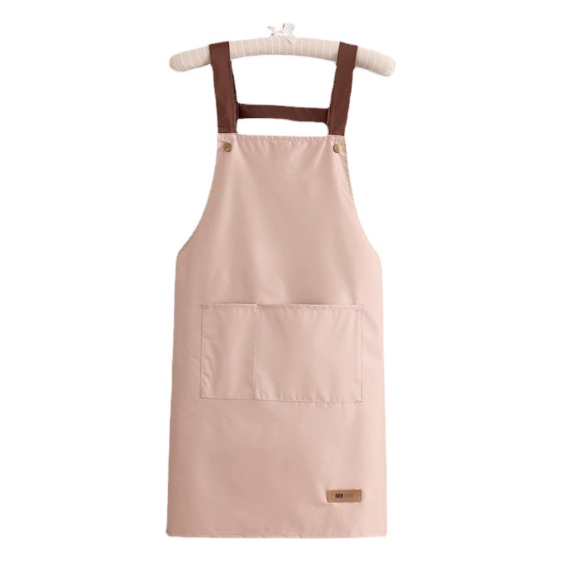 Твердый современный простой эпонж водонепроницаемый ремешок кухонный бытовой водонепроницаемый и маслостойкий фартук для печати