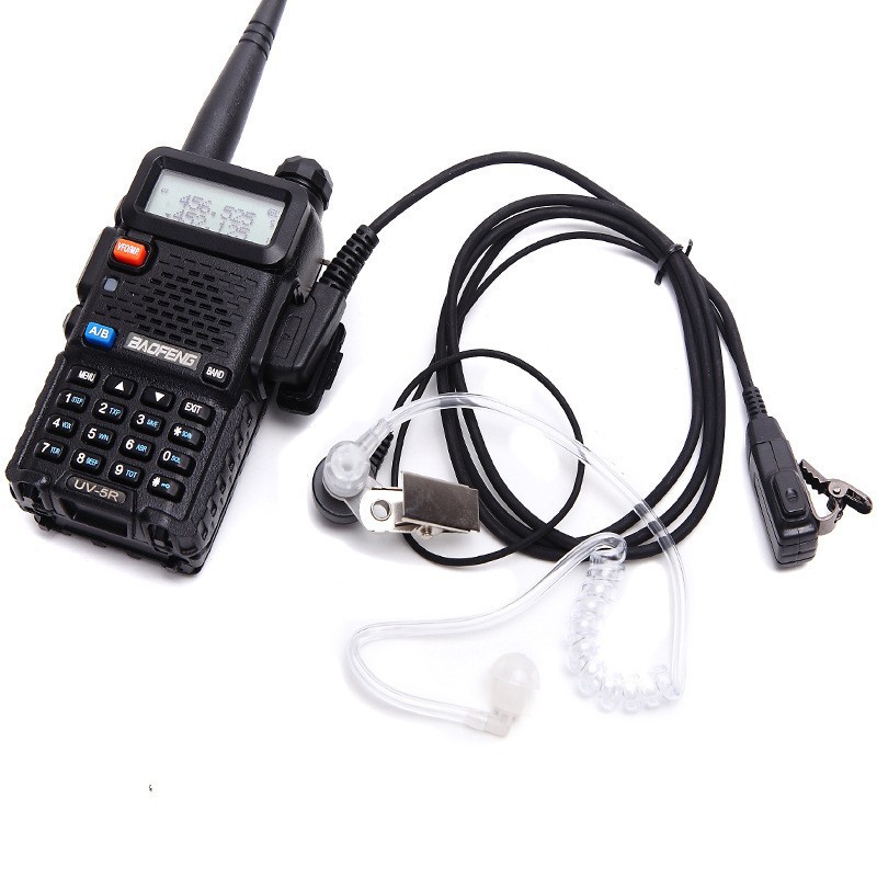 Auriculares para Walkie-Talkie con Tubo de Aire Tipo K 888S 5R Con Cable