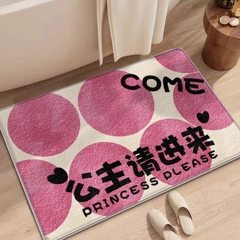 Мультяшный имитационный кашемировый коврик для ванной всасывающий напольный коврик для домашнего туалета