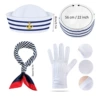 Hat, sunglasses, gloves, set