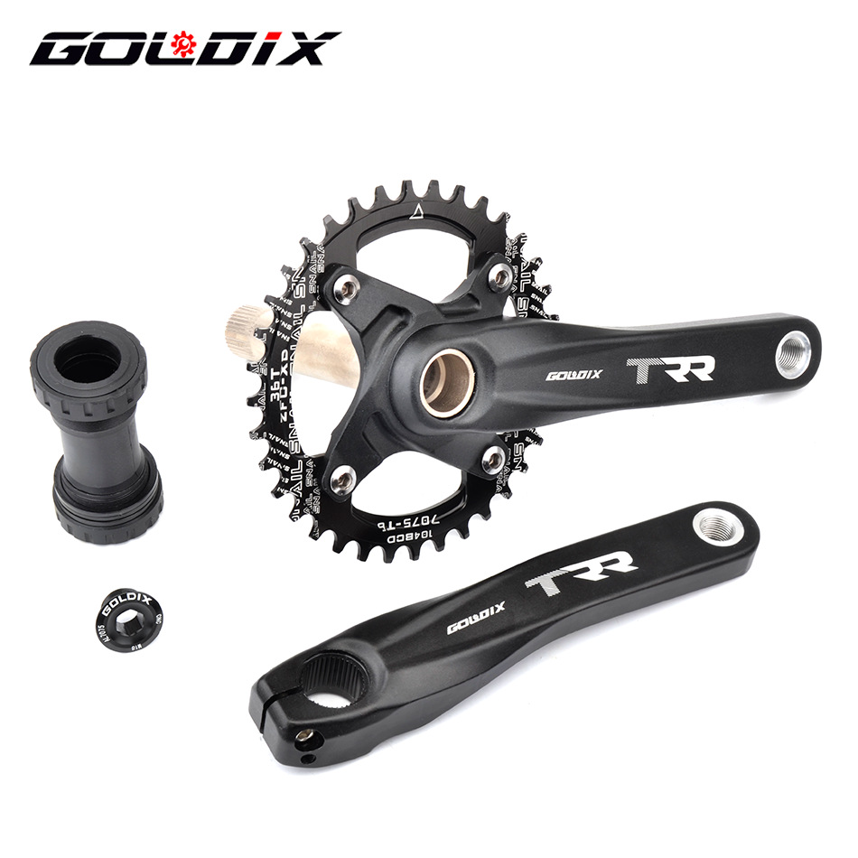GOLDIX Plus or minus refit 104BCD Central axis Mountain Highway Bicycle Hollow one Crank