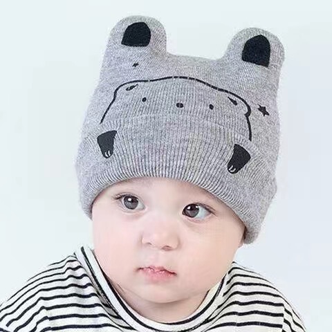 Manufacturer wholesale children's knitted hat autumn and winter baby warm woolen hat cute boys and girls pullover hat
