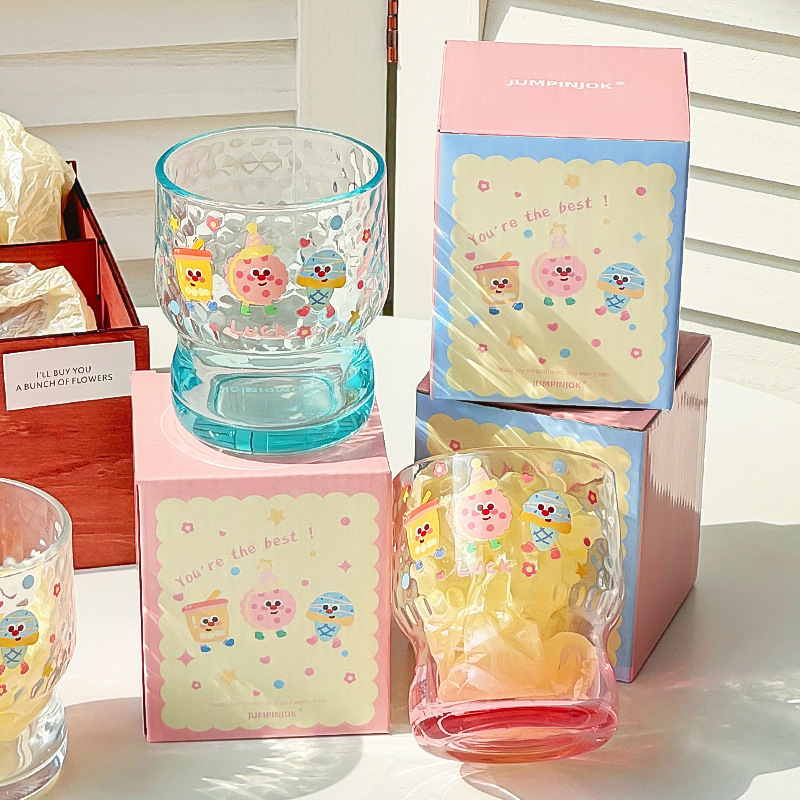 高品質な水滴型ガラスカップ、オリジナルデザインのギフトボックス、結婚式の引き出物、実用的な記念品、中秋節の贈り物|undefined