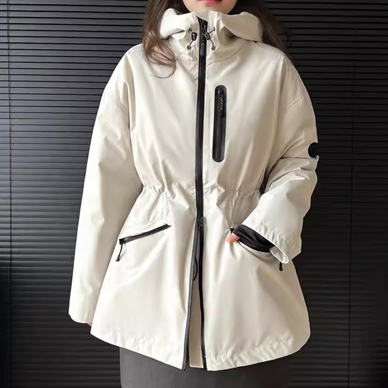 Goose down Jacket Waterproof Jacket down Jacket Workwear Women's Short Lightweight Hooded Outdoor Loose Jacket Women's Winter