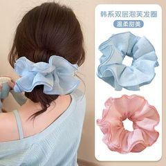 泡芙大肠发圈2025新款多层猪大肠头绳扎马尾丸子头皮筋发绳头饰女