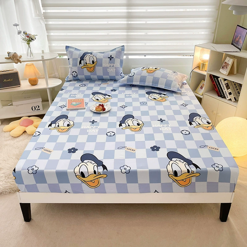 Cartoon genuine sheet, bedspread, mattress, protective case for elementary school students