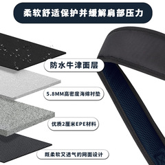 新款高爾夫肩帶 防水尼龍可調節多色可選球杆包背帶 球包肩帶