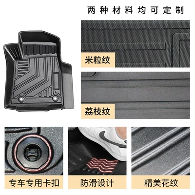 Floor Mats, Waterproof, Wear-Resistant, Odor-Free – Modelə uyğun ayaqaltı