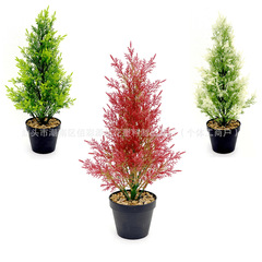 緑植盆栽人工造花シミュレーションクリスマスツリー松柏木の葉盆栽緑化装飾布景置物