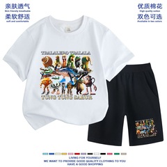 tung tung tung sahur アメリカ山海経半袖 Tシャツ ショーツ スーツ 子供用 夏服