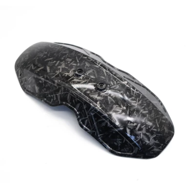 Mmax90 110P F90 Mqil – Motorcycle Fender - large-crushed-carbon-pattern-back-shield-mudguard