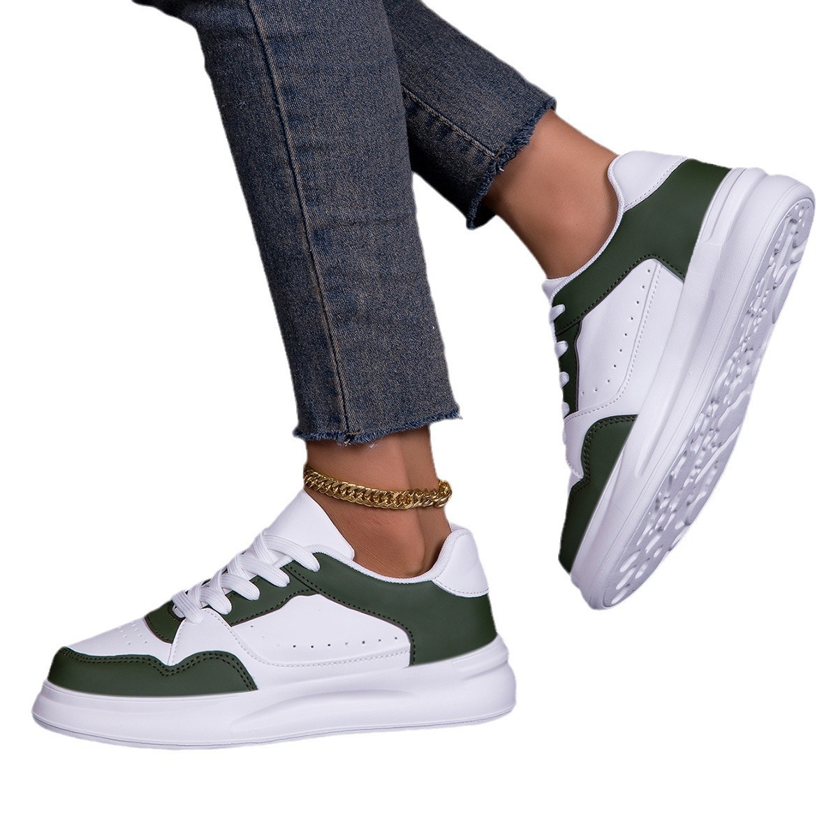 Mode Board Schuhe weiche Sohle bequeme lässige Sport Einzelschuhe Schnürschuhe leichte Outdoor flache Schuhe_voghion.com