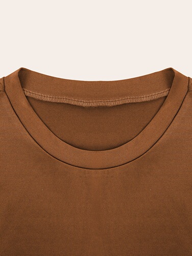 Irregular T-shirt with short front and long rear hem