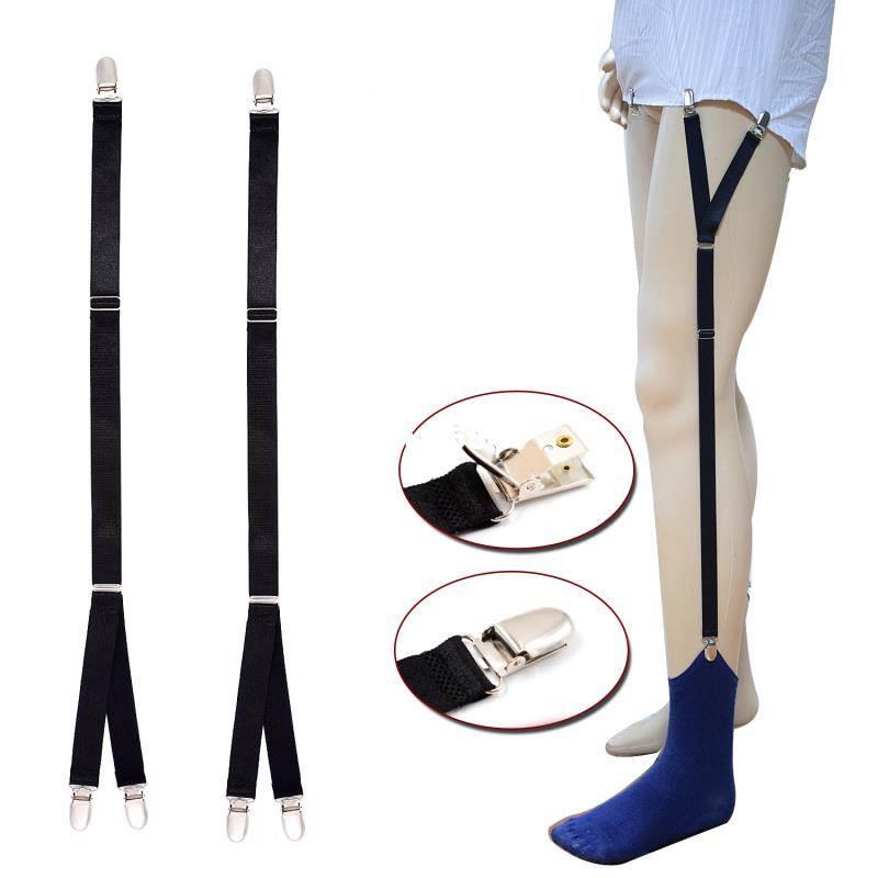 new uni shirt stays garter belt suspenders elastic men br