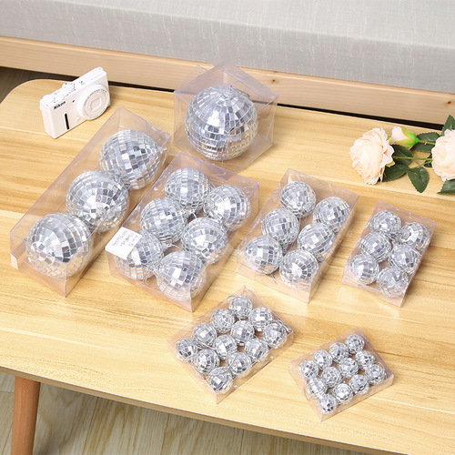 Disco mirror reflective ball 2cm-80cm bar wedding disco cake decoration ball Christmas ball decoration