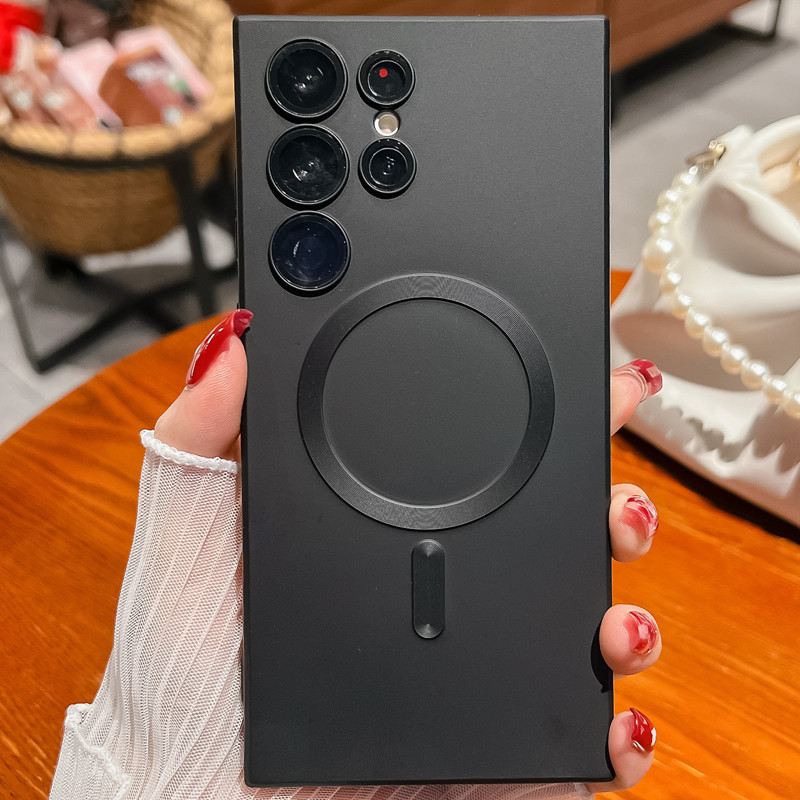 Suitable for Samsung S26 Magnetic A17 Phone Case S25 Liquid S26Ultra Metallic Paint A16 Cross-Border A56 Case A55