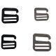 Zinc alloy nine-character buckle luggage hardware accessories adjustment buckle curved surface nine-character buckle 30mm inner diameter hook decorative buckle
