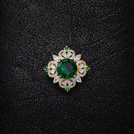 水晶胸针高档女奢华气质胸花领口别针扣固定开衫衣服胸口防走光扣